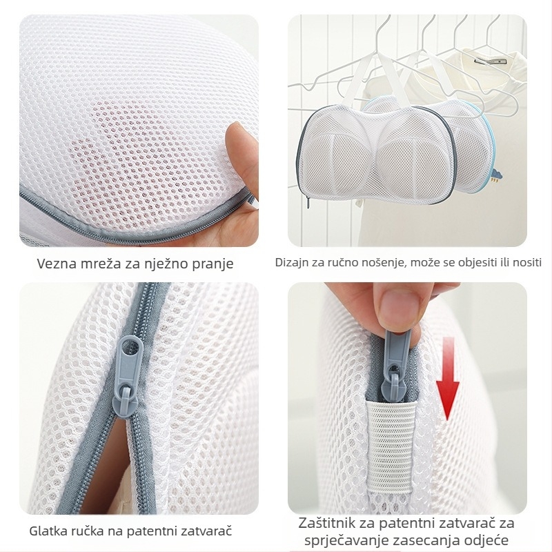 Sak za pranje grudnjaka – mrežasta, otporna na deformacije, poliester, model 2023