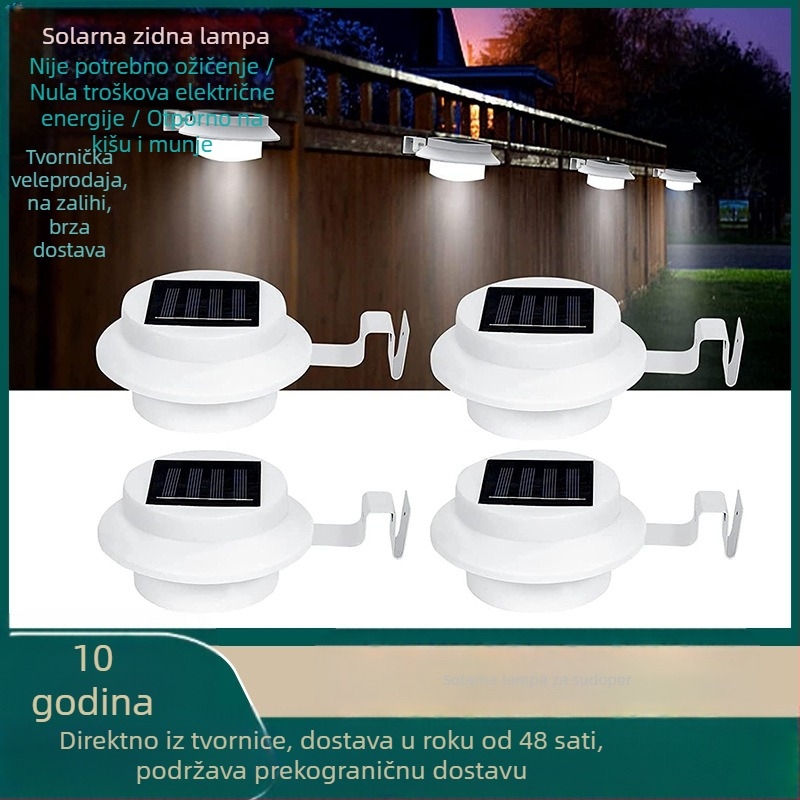 Solarna vanjska zidna svjetiljka za vrt, vilu i ogradu