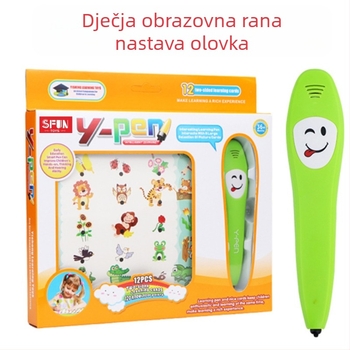 Dječja interaktivna pero za čitanje na engleskom jeziku – značajke: roditeljsko-dijete igre, prepoznavanje govora, glazba i zvukovi; materijal: plastika; napajanje: obična baterija; dobna skupina: 7–14 godina