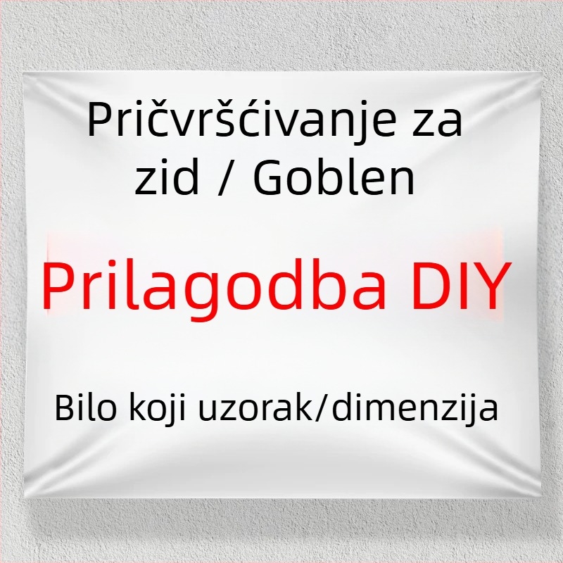 Tapiserija za zid - pravokutna, poliester tkanina, digitalni termalni prijenos, moderni minimalistički stil, prilagodljiva tkanina