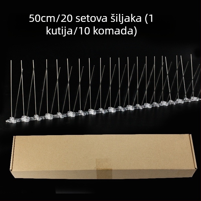 Šipovi protiv ptica za vrt s plastičnom bazom i iglicama od 304 nehrđajućeg čelika, čvrsti i izdržljivi – Gold Hammer