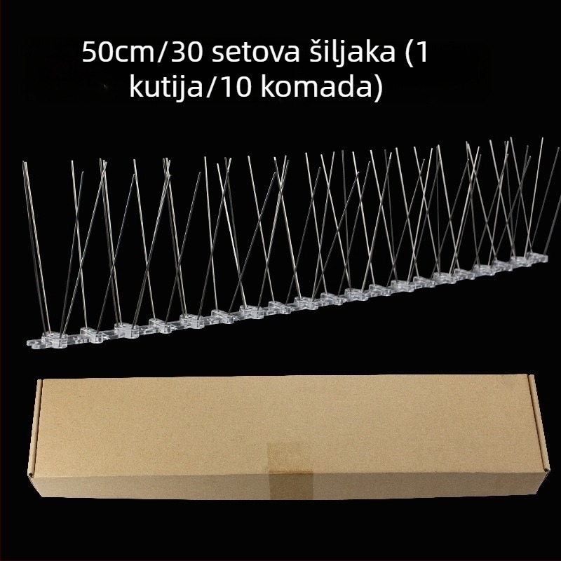 Šipovi protiv ptica za vrt s plastičnom bazom i iglicama od 304 nehrđajućeg čelika, čvrsti i izdržljivi – Gold Hammer