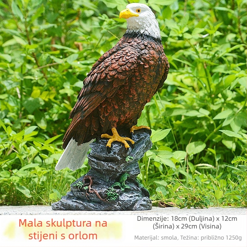 Figurica orla od smole, pastoralni stil, branda Xin Suiyi, materijal: sintetička smola, kartonsko pakiranje