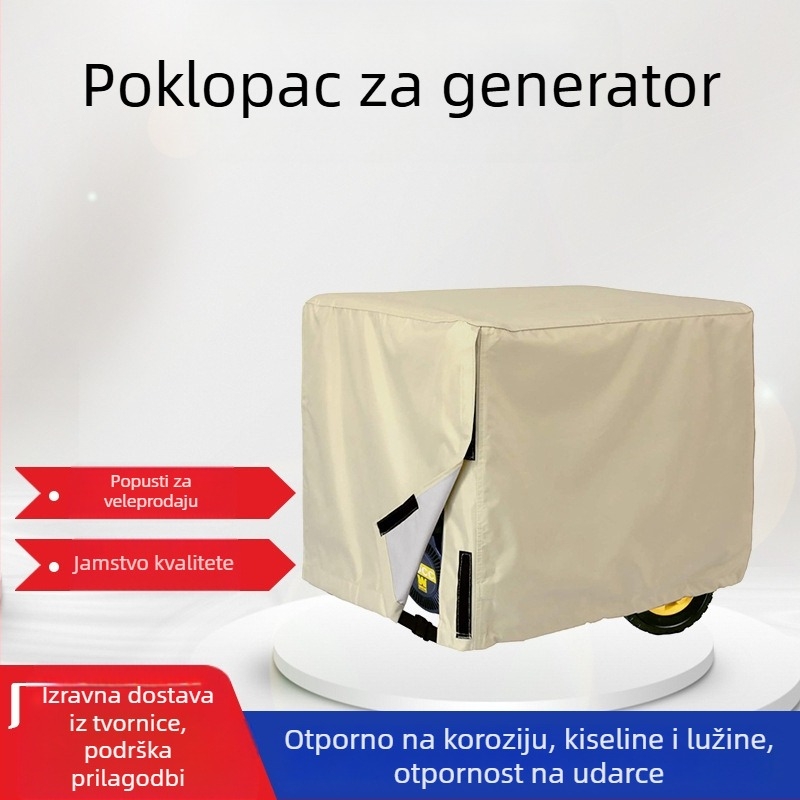 Kryt za generator od Oxford platna — vodootporan i prašinu otporan, proširiv, s logotipom tiskom, mogućnost prilagodbe