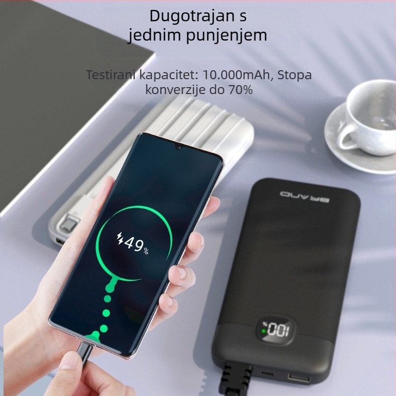 Prijenosna vanjska baterija - PD 22.5W brzo punjenje, 10000mAh, QC3.0, Li-ion polimer, model S330W