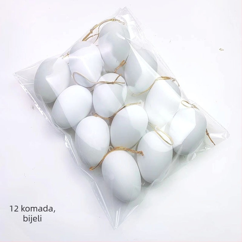 Plastične ljuske jaja za DIY uskrsne radove, 12 kom, marka Xuhua; materijal: plast