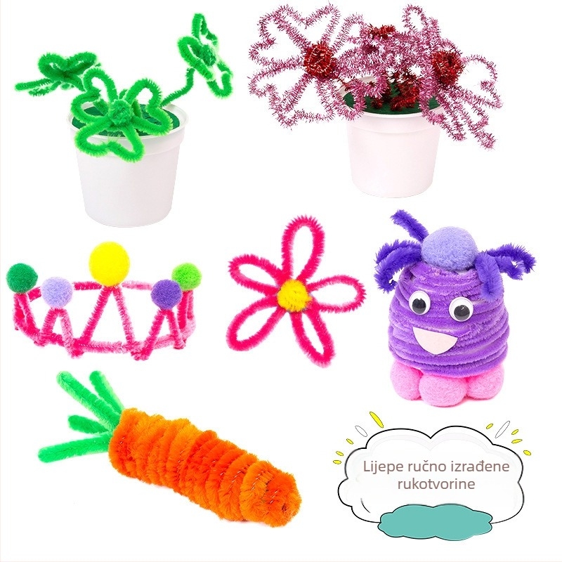 DIY plišani dodatak za kosu – ručna montaža / DIY deformacija; materijal: pliš; dob: 7–14 godina; kategorija igračaka: druge igračke do 14 godina