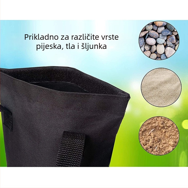 Torba za pijesak za šator – vodootporan Oxford materijal, za vanjsku uporabu, tisk logotipa, prilagodljiva, marka Third Son