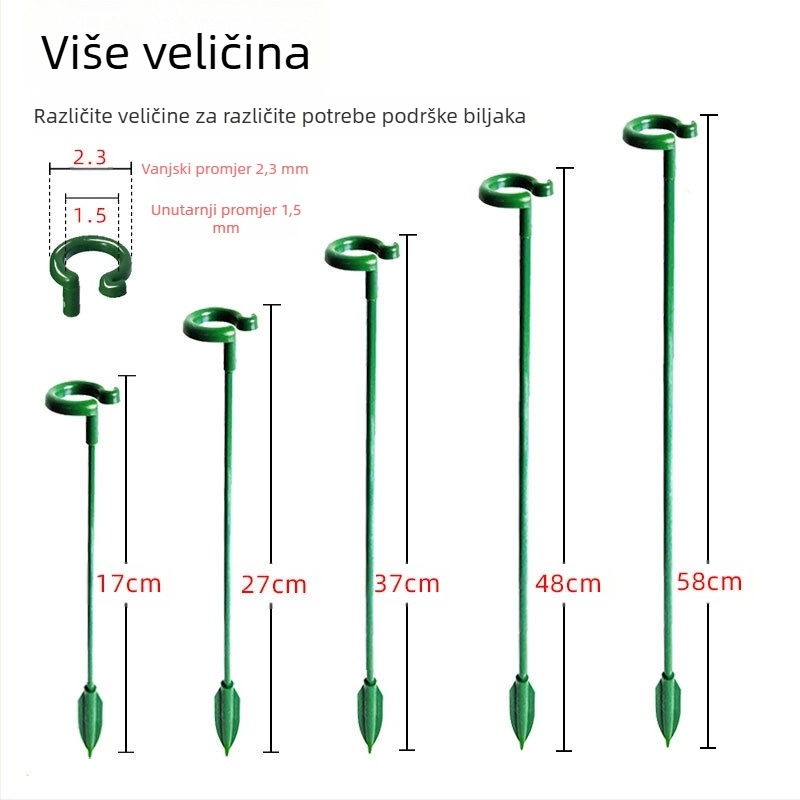 Vrtni stalak za cvijeće, od staklenih vlakana, za potporu biljaka