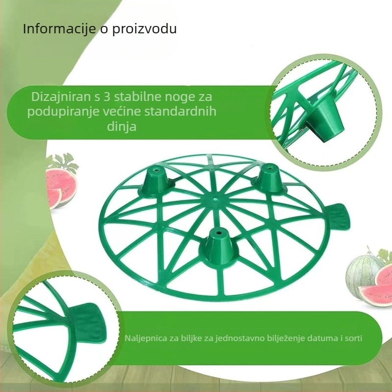 Plastična posuda za sadnju dinje i voća sa čvrstom podrškom za vrt