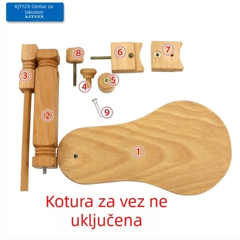 Bukovo drvo križni šav okvir, 360° rotirajući, stolni, ručni i prilagodljiv