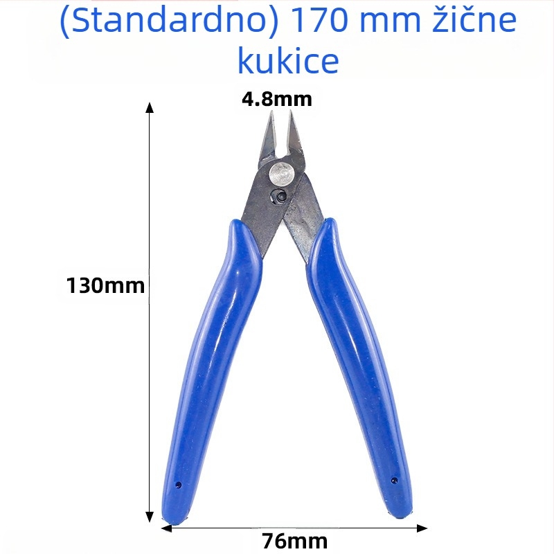 Dijagonalne kliješta za modeliranje rezanje — materijal PE + karbonska čelika, težina 0.1 kg