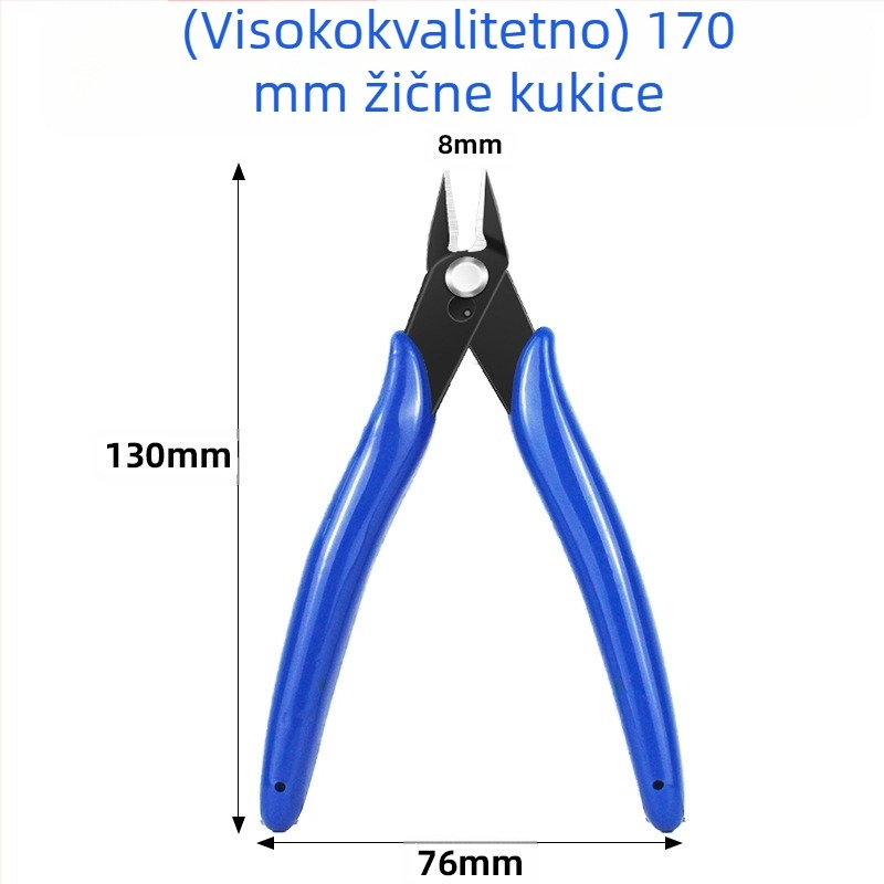 Dijagonalne kliješta za modeliranje rezanje — materijal PE + karbonska čelika, težina 0.1 kg