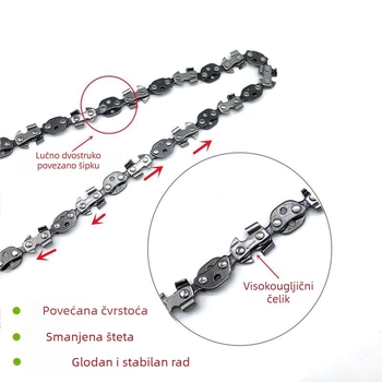 Vanjski ručni žičani pilu set za podrezivanje visokih grana u vrtu – 68x62, dvostruka glava za rezanje
