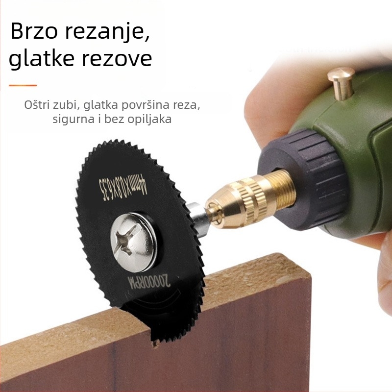 Set noževa od visokog brzine čelika za rezanje – 8 komada, mini oštrice za drvo i plast, za električni brus (Xingweiqiang)
