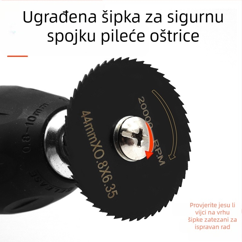 Set noževa od visokog brzine čelika za rezanje – 8 komada, mini oštrice za drvo i plast, za električni brus (Xingweiqiang)
