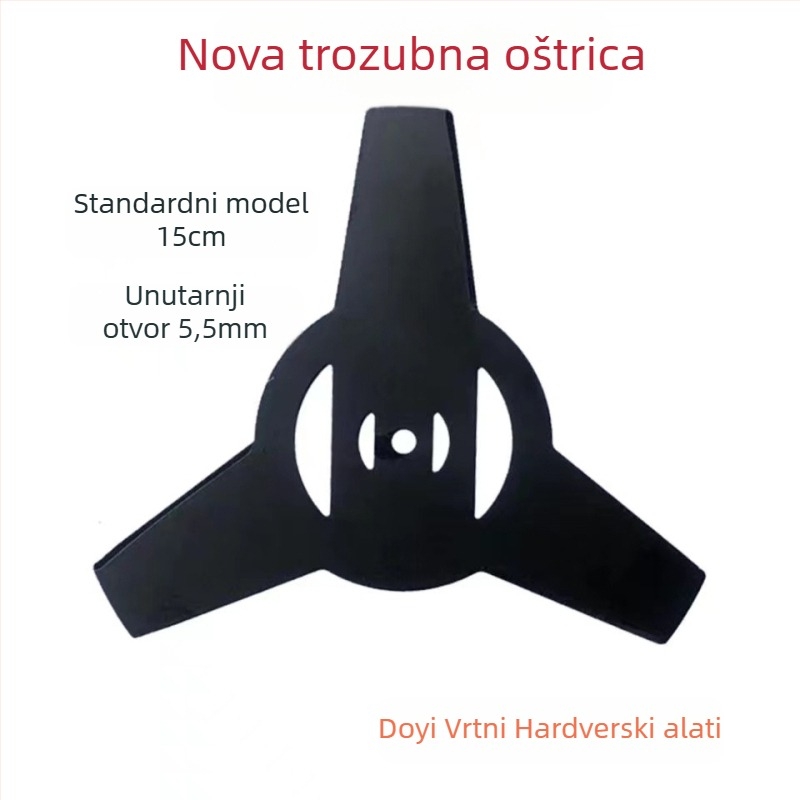 Oštrica za kosilicu, trozubasta, od manganskog čelika, model 0000