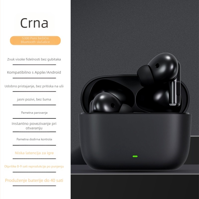 Bluetooth TWS in-ear slušalice, Bluetooth 5.0, domet 10 m, trajanje baterije 4–8 sati, IPX5 vodootporne, stereo