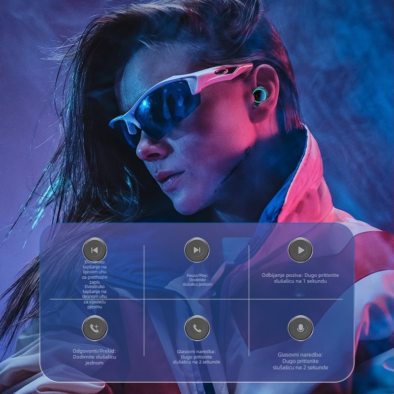 Bežične Bluetooth slušalice za igre, in-ear, s osvijetljenjem koje treperi, niska latencija za Esports, duga baterija (Bluetooth 5.0, In-ear, Esports Low Latency, Breathing Light, Long Battery Life)