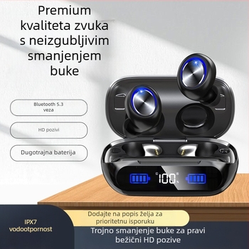 H66 bežične gaming slušalice TWS – in‑ear stereo, Bluetooth 5.3, IPX7 otporno na vodu, trajanje baterije preko 8 sati, NFC i digitalni displej