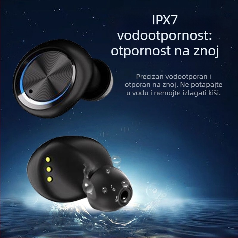H66 bežične gaming slušalice TWS – in‑ear stereo, Bluetooth 5.3, IPX7 otporno na vodu, trajanje baterije preko 8 sati, NFC i digitalni displej