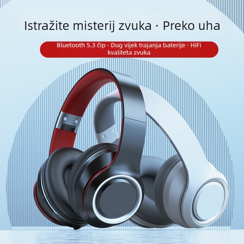 DR90 Bežične slušalice s Bluetoothom, aktivno smanjenje buke, dug život baterije i niska latencija za esport igre