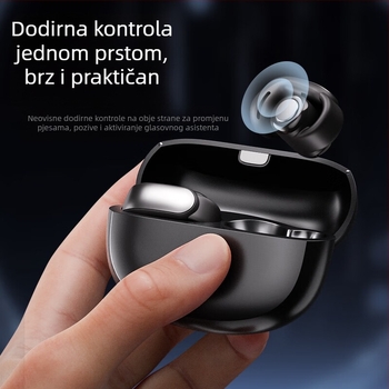 V12 pametne slušalice za prijevod, klips za uho, Bluetooth 5.4, domet 15 m, IPX5 vodootporne, trajanje 4–8 h