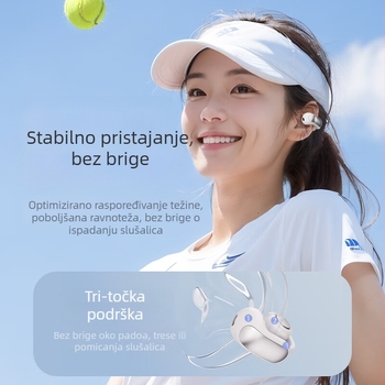 V12 pametne slušalice za prijevod, klips za uho, Bluetooth 5.4, domet 15 m, IPX5 vodootporne, trajanje 4–8 h