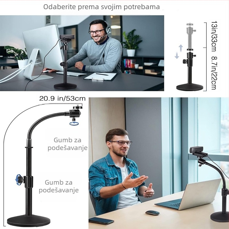 SH-190BA Stalak za stol s fleksibilnim vratom za Logitech web kameru i projektor