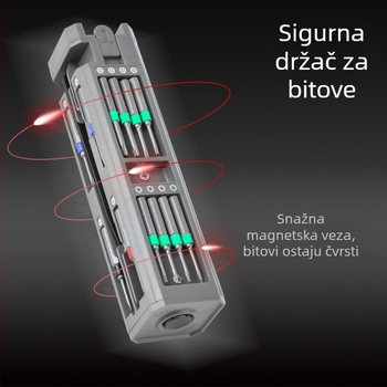 Kingston 30-u-1 magnetski set odvijača, čelik krom-vanadij, 30 komada, višefunkcionalni kućni alat