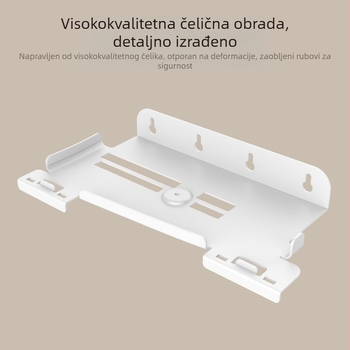 Zidni držač za PS5 Pro i PS5 Slim | Materijal: željezo i ABS | Težina: 403 g