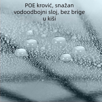 Dežnik s dugom drškom i ravnim štapom, PVC tkanina 190t, 16 čeličnih rebara, ručno otvaranje, ispis logotipa i mogućnost prilagođavanja