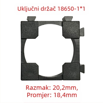 Držač baterija 18650, univerzalni spojni sklop, paket od 100 kom.