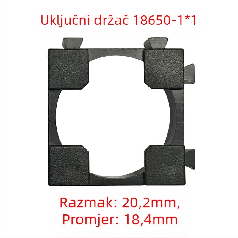Držač baterija 18650, univerzalni spojni sklop, paket od 100 kom.
