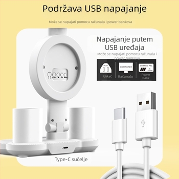 LED stolna lampica za zaštitu vida, USB napajanje, dodirno upravljanje, osvjetljenje za učenje i ambientno osvjetljenje, moderan minimalistički stil