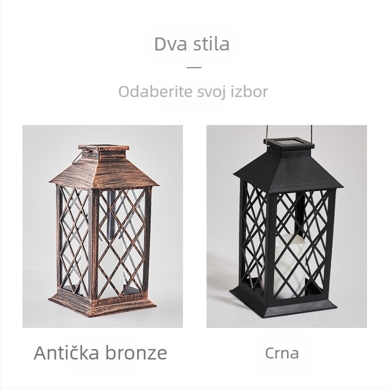 Solarna pejzažna svjetiljka – model ZY-019; LED izvor svjetla; IP55 zaštita; dekorativno vanjsko svjetlo za vrt, dvorište, balkon i kampiranje