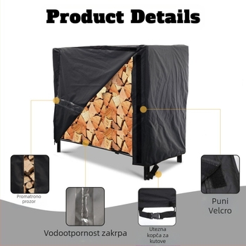 Zaštitni pokrov za drva – otporan na snijeg i kišu, zaštita od prašine i sunca
