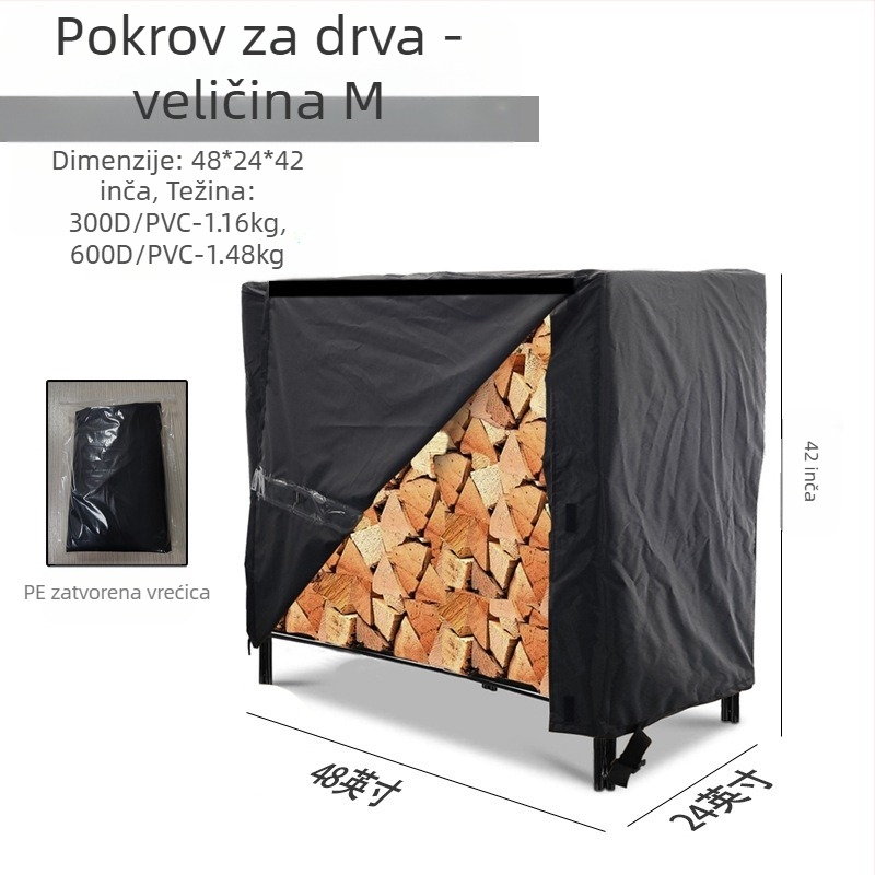 Zaštitni pokrov za drva – otporan na snijeg i kišu, zaštita od prašine i sunca