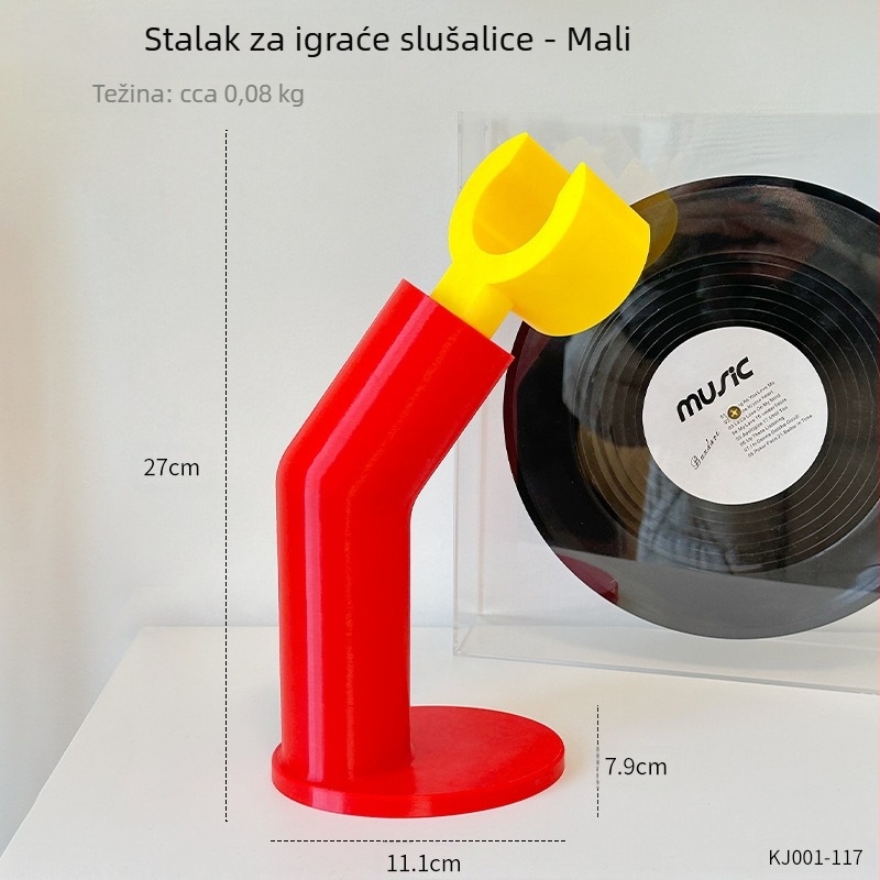 Yi Xin držač slušalica – crtani model, cyberpunk stil, PVC materijal, 3D-printed stolni držač