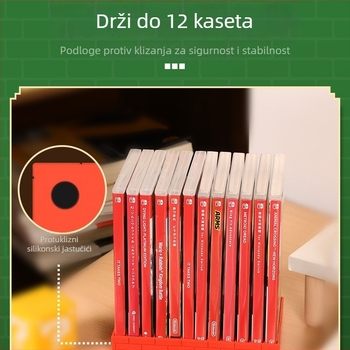 Stalak za karte Switch OLED, kapacitet 12 pretinaca, ABS materijal