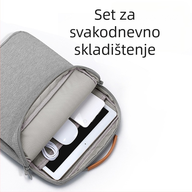 Torba za tablet preko ramena, urbano jednostavan stil, poliester, prozračna, vodootporna, otporna na habanje, pamučna podstava
