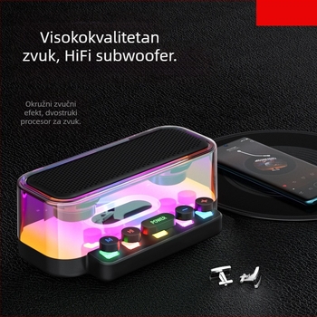 Z6 Bluetooth zvučnik s mehaničkim tipkama u stilu tipkovnice (BT 5.0 • 5W • 40Hz-20kHz • 1000-1200mAh • dvostruki zvučnici)