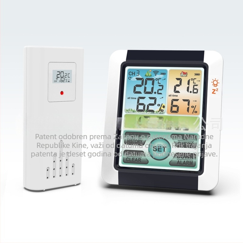 Mjerač temperature za prostoriju s rezolucijom 0,1°C, prilagodljivo obrađivanje, licencirana privatna oznaka
