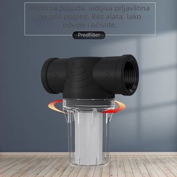 Vodoravni predfiltr s unutarnjim navojem, mrežasti filter od nehrđajućeg čelika za cjevovode