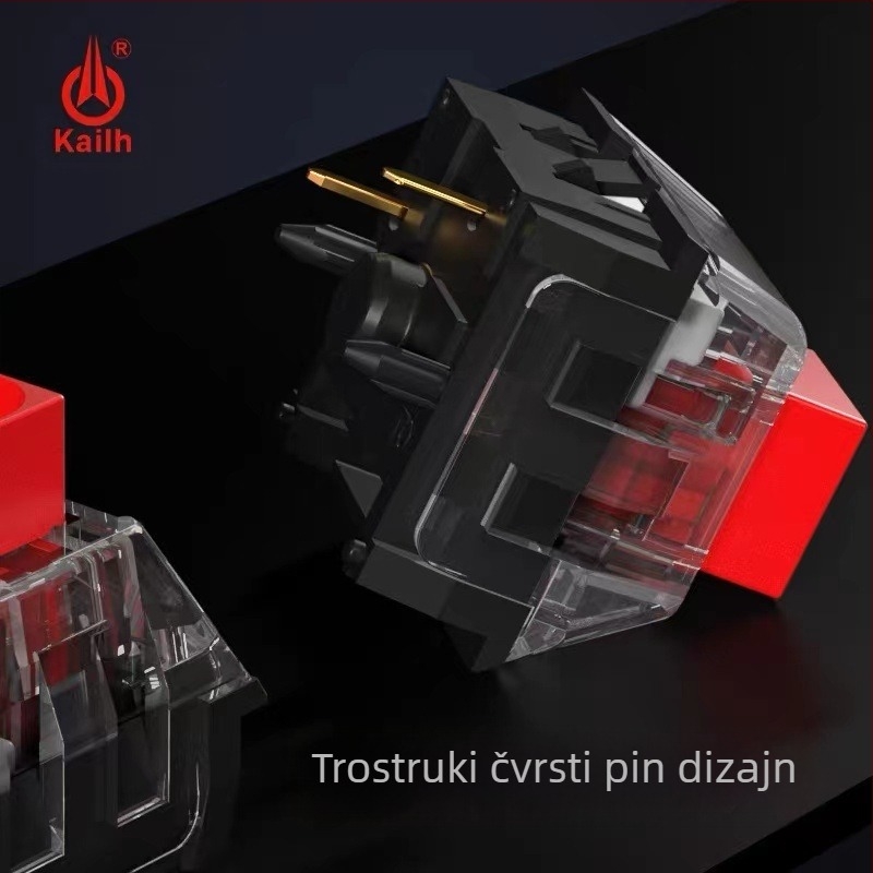 Kailh BOX V2 mehanički prekidač za tipkovnicu, linearni, hot-swappable, univerzalna kompatibilnost, 2 g po prekidaču
