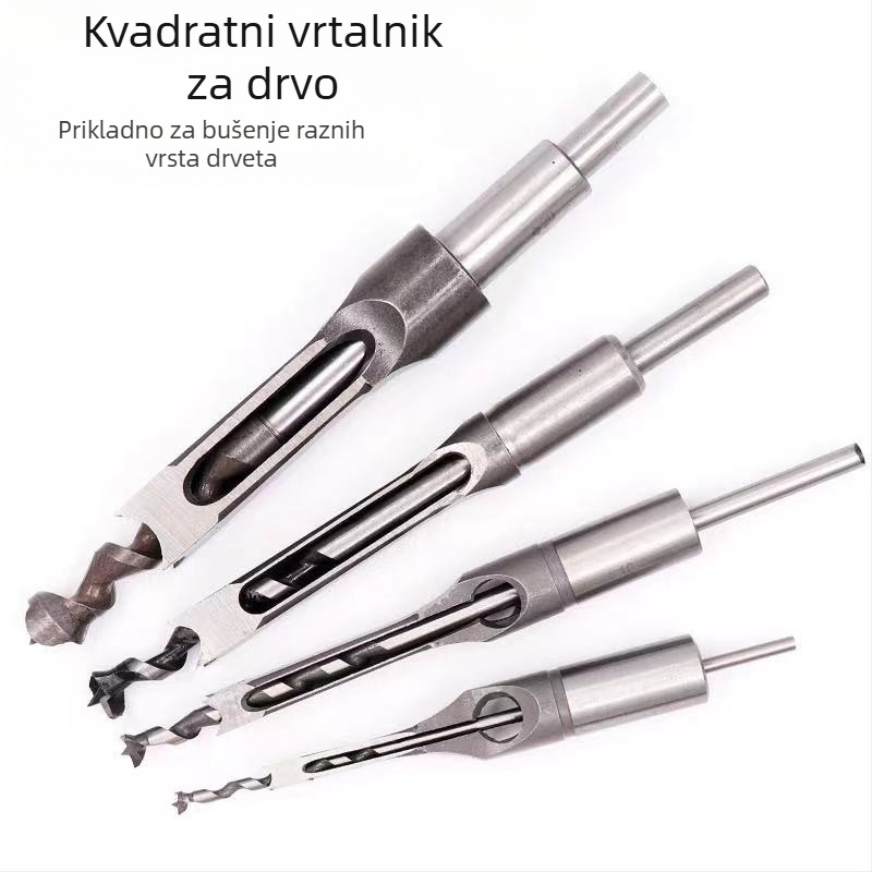 Vrt za kvadratne otvore za strojeve mortise i tenon, imperijalna duljina, za DIY