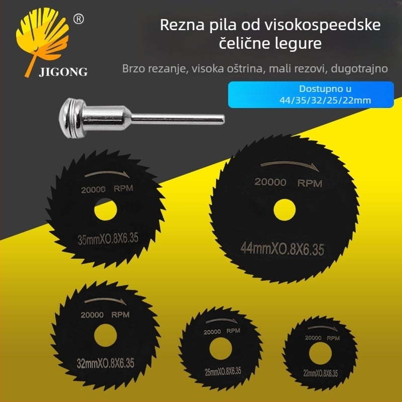 Journalist 6-dijelni set reznih pločica od visokou brzinskog čelika za rezanje drveta i metala