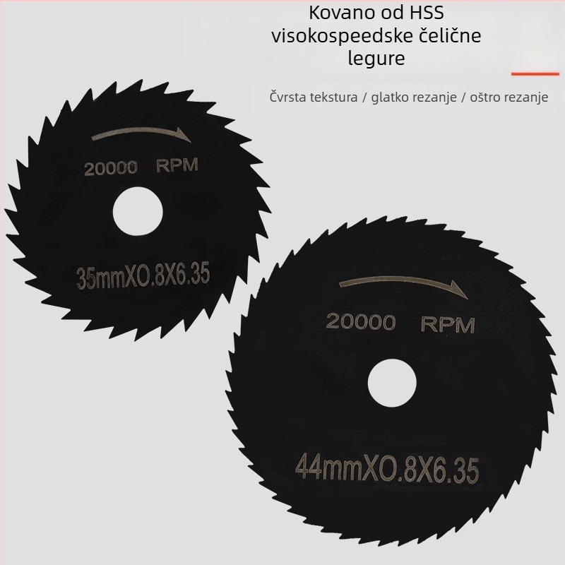 Journalist 6-dijelni set reznih pločica od visokou brzinskog čelika za rezanje drveta i metala