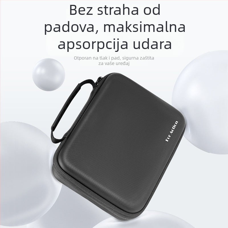 XFJI PU torbica za DJI Action3/4 kamere, udoban crossbody dizajn