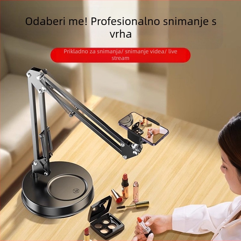 Držač za stolni telefon s cantilever ramom, univerzalni, plastični, prilagodljivi